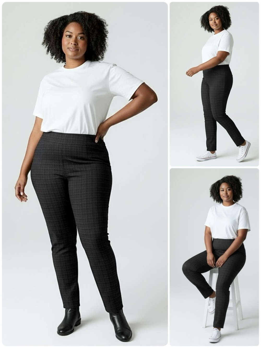 Alexander Jordan Slimming Leggings Tummy Panel Control High Rise Pull On Stretch